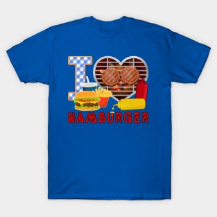 I love Hamburger T-Shirt